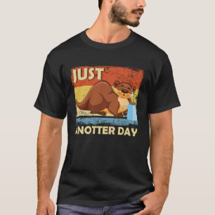 Just Anotter Day Otter Coffee Everyday Word Game T-Shirt