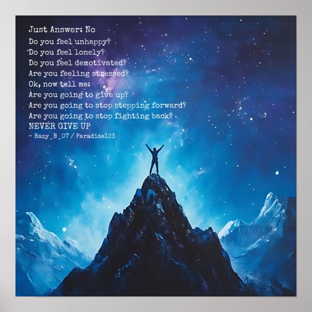 just answer no (door 1053) poster (Front)