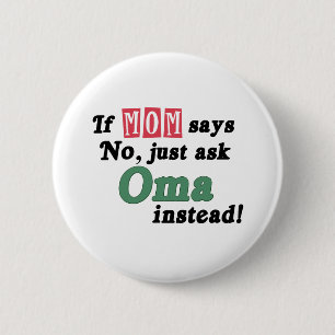 Just Ask Oma 2 Inch Round Button
