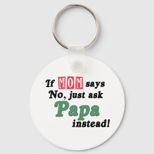Just Ask Papa Keychain