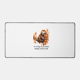 Just Autumn Matically Inclined to Sloth Desk Mat