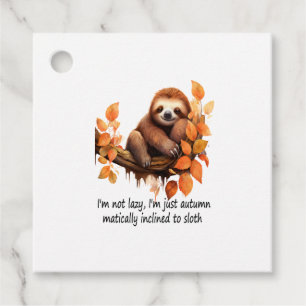Just Autumn Matically Inclined to Sloth Favour Tags
