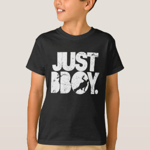 just bboy - white distressed T-Shirt