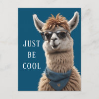 Just Be Cool Smile Llama Funky Alpaca Sunglasses
