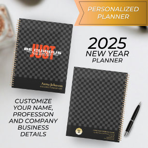 "Just Be Curious" New Year Motivational Business Planner