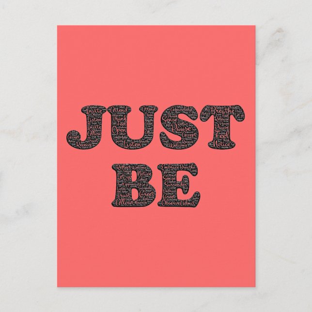 Just Be Mindful Postcard (Front)
