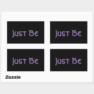 "Just Be" Phrase Lavender Lettering Sticker