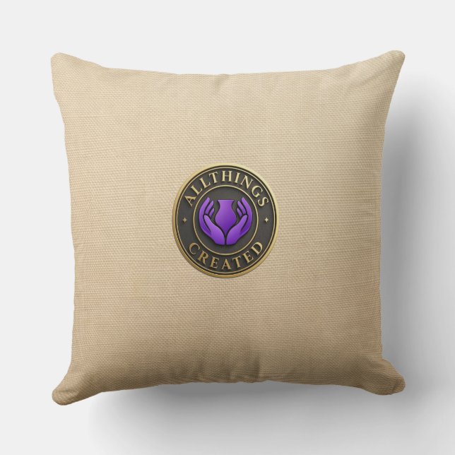 JUST BE THERE THROW PILLOW (Back)