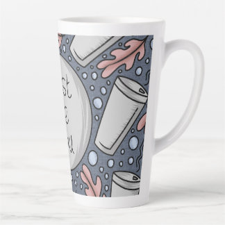 Just be you- hand drawn illustration latte mug
