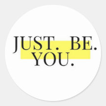 Just Be You Motivational Minimalist Typography