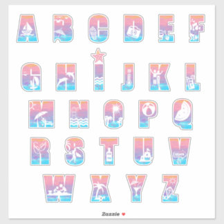 JUST BEACHY ALPHABET