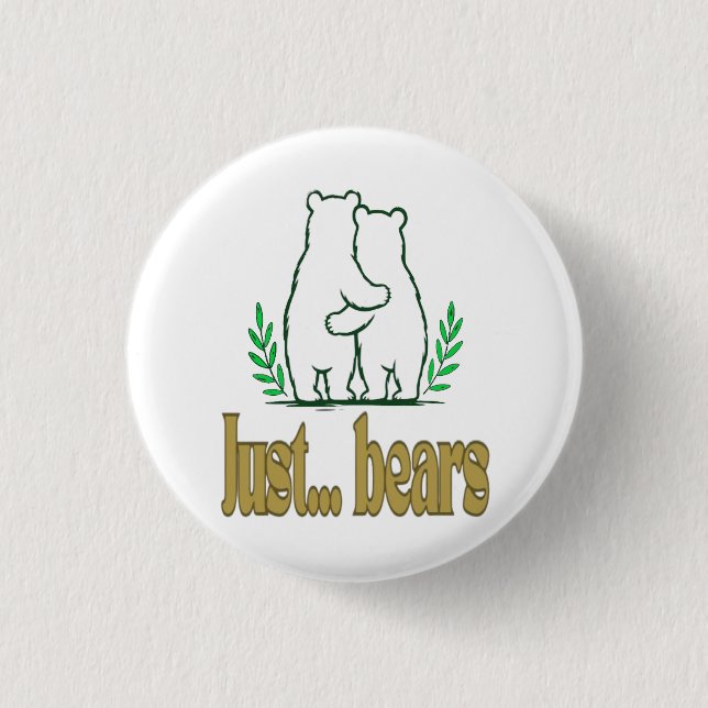 just bears 1 inch round button (Front)