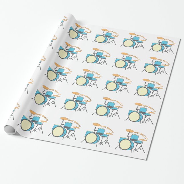 Just Beat It Wrapping Paper (Unrolled)