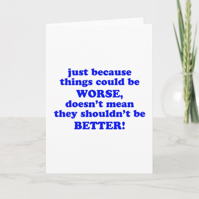 Just Because Card (Front)