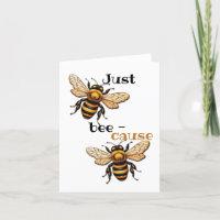 Just Because Folded Thank You Card