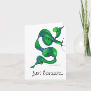 Just Because, Thinking of You, Abstract Art Card