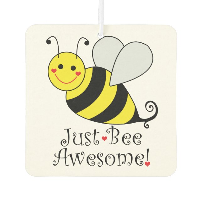 Just Bee Awesome Bumble Bee Car Air Freshener (Front)
