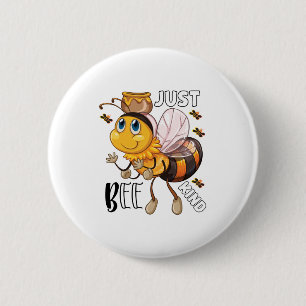 Just bee kind 2 inch round button