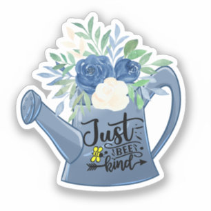 Just Bee Kind Flowers in Watering Can Laptop