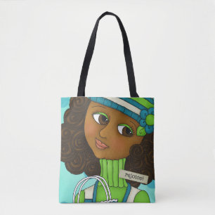 "Just Bee 'n Me Girls" All Over Print Tote Bag