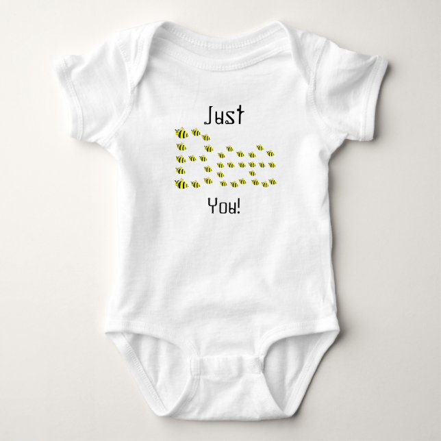 Just Bee You Cute Yellow Bumble Bees Shirt (Front)