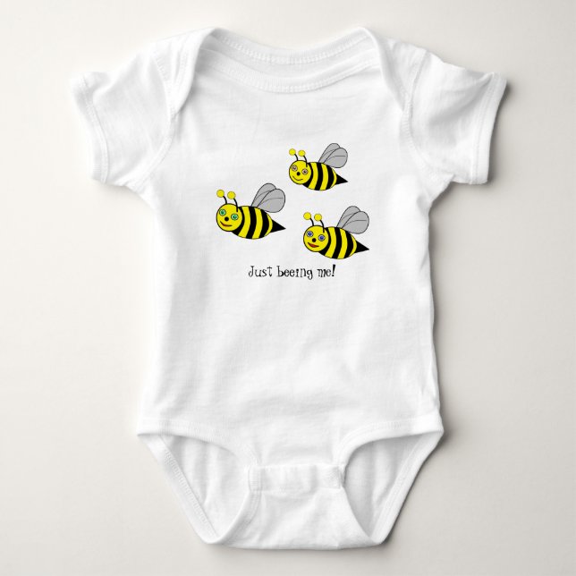 "Just beeing me!" Three bees Bodysuit (Front)