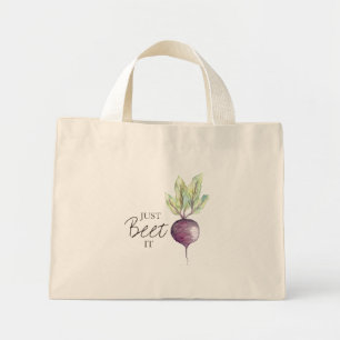 Just Beet It   Watercolor Bag