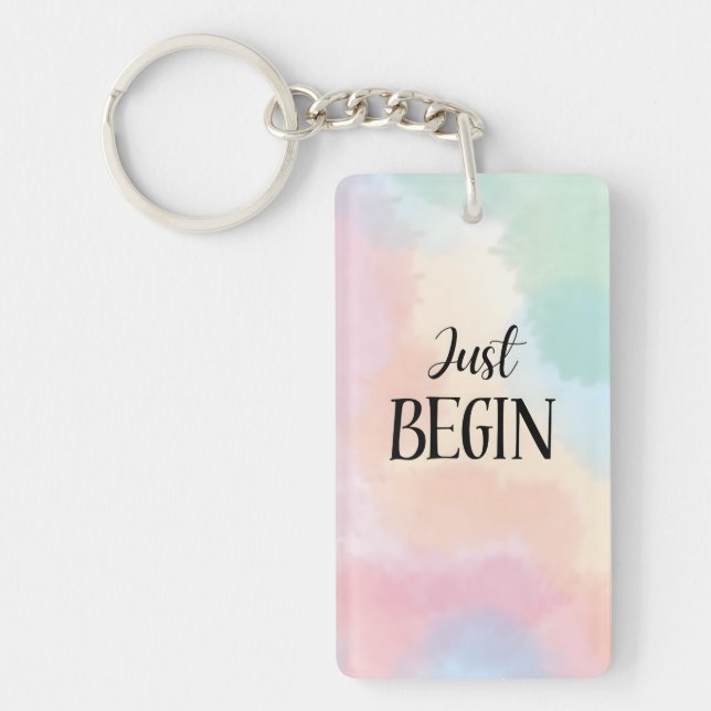 Just Begin Keychain (Front)