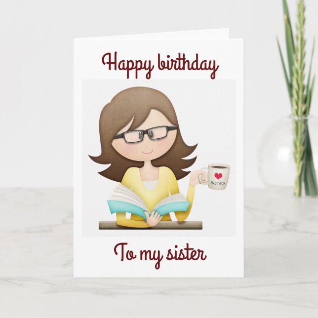 JUST "BETWEEN US SISTERS" FUN BIRTHDAY CARD (Front)