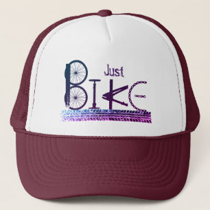 "Just Bike" Graffiti from Bike Parts & Tire Tracks Trucker Hat
