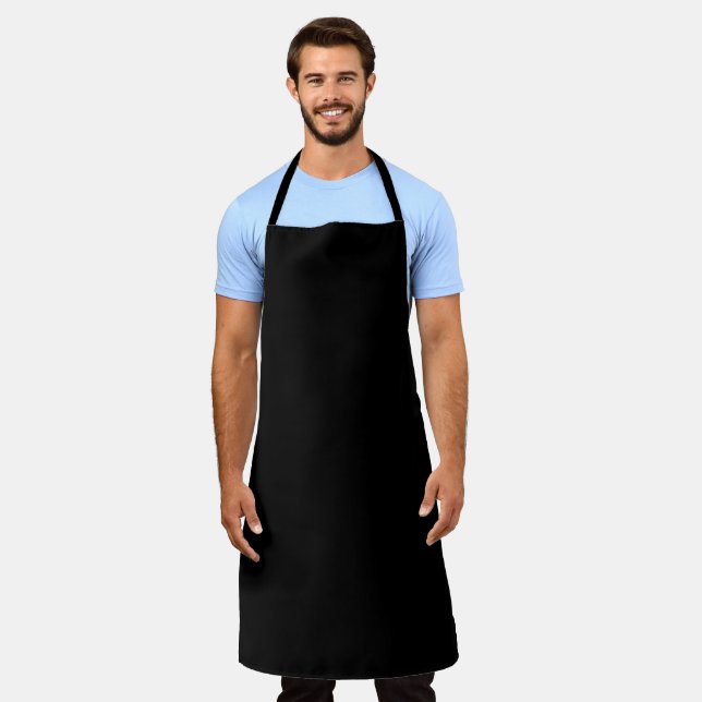 Just black hex code 000000 apron (Worn)