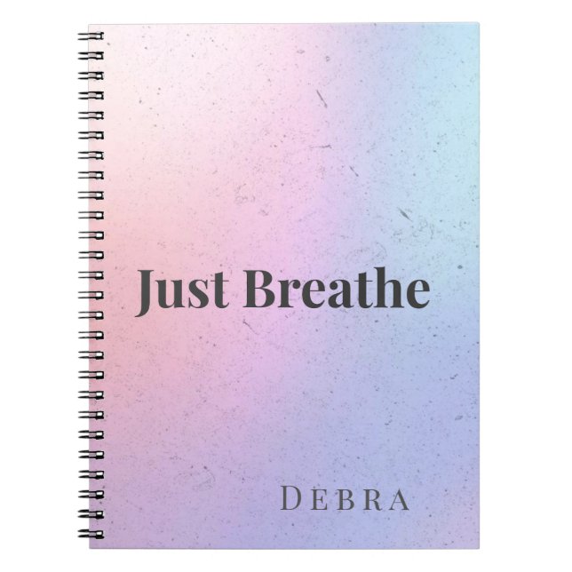 Just Breathe Calm Notebook (Front)