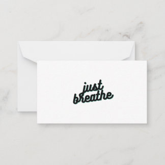 Just breathe card