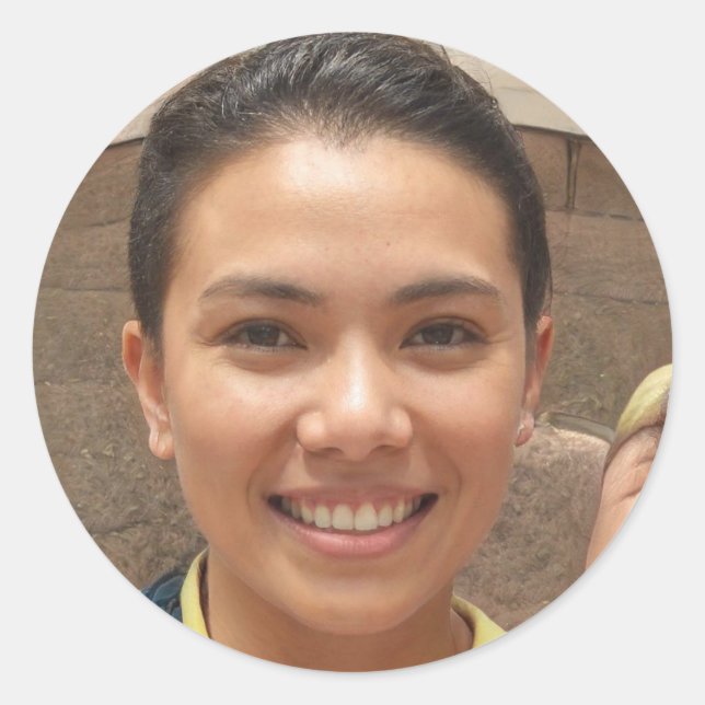 Just Breathe Classic Round Sticker (Front)