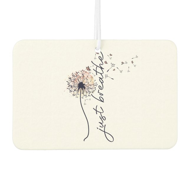 Just Breathe Dandelion Encouragement Yoga  Air Freshener (Front)