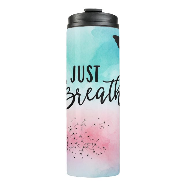 Just Breathe Dandelion Thermal Tumbler (Front)