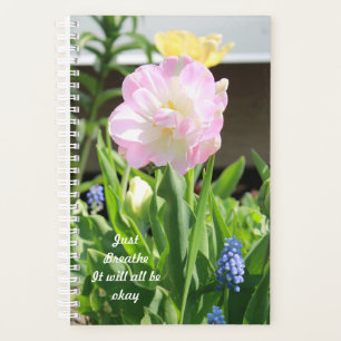 Just Breathe Flower Bloom Photo  Planner