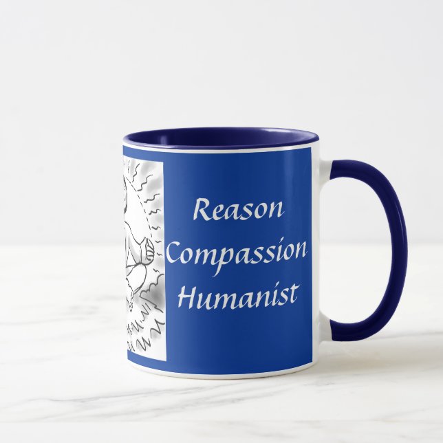 Just Breathe...Humanist coffee mug (Right)