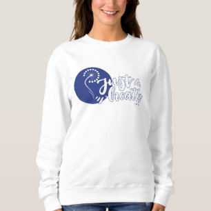 Just Breathe Inspirational Quote Floral Dandelion  Sweatshirt