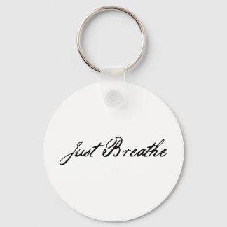 just breathe keychain