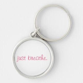 just breathe. keychain
