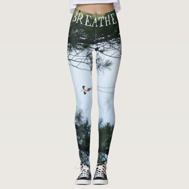 JUST BREATHE LOON YOGA LEGGINGS (Front)