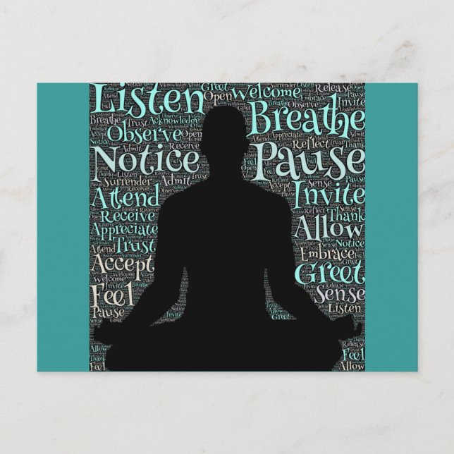 Just Breathe Postcard (Front)