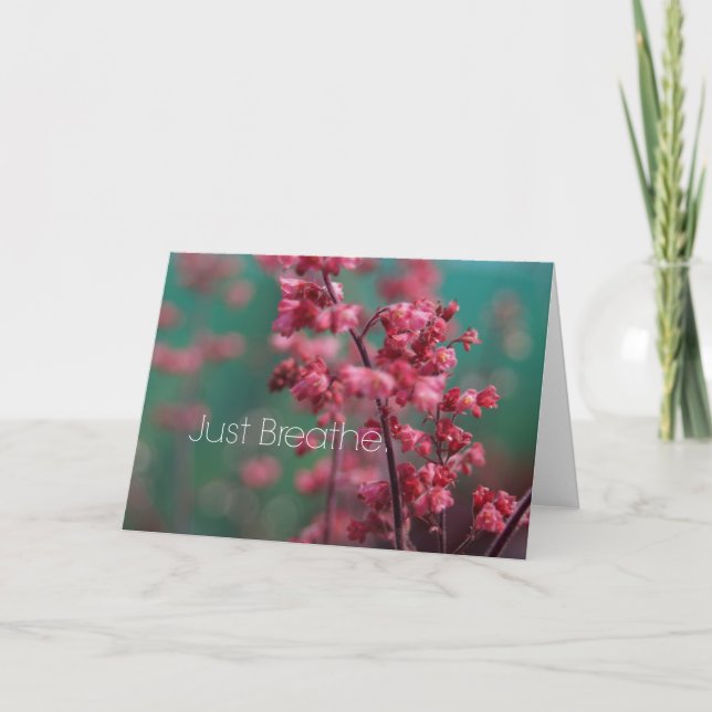 Just Breathe Quote Card (Front)