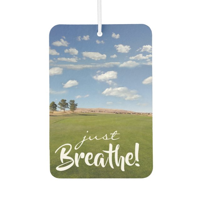 Just Breathe! Sunny Day Green Pastures Air Freshener (Front)