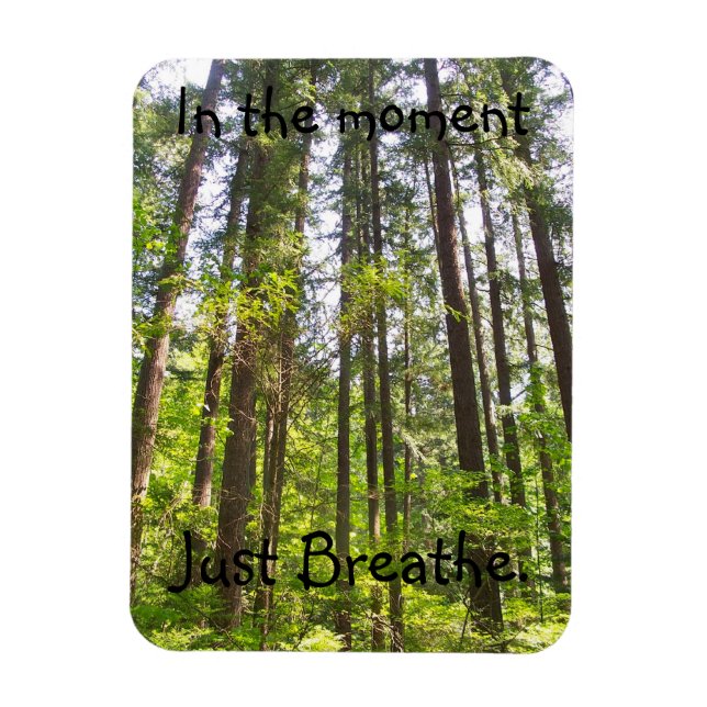 Just breathe tree magnet (Vertical)