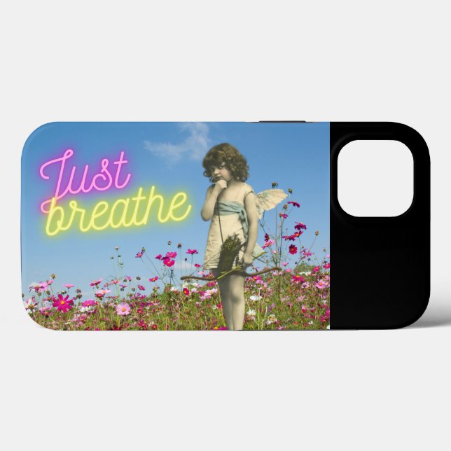 Just Breathe Vintage Angel Altered Art  Case-Mate iPhone Case (Back (Horizontal))