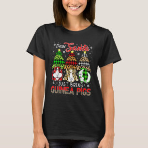 Just Bring Guinea Pigs Three Leopard Plaid Rodents T-Shirt
