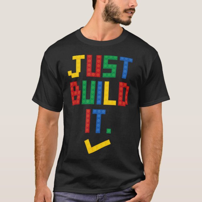 Just Build It Master Builder Building Block Boys G T-Shirt (Front)
