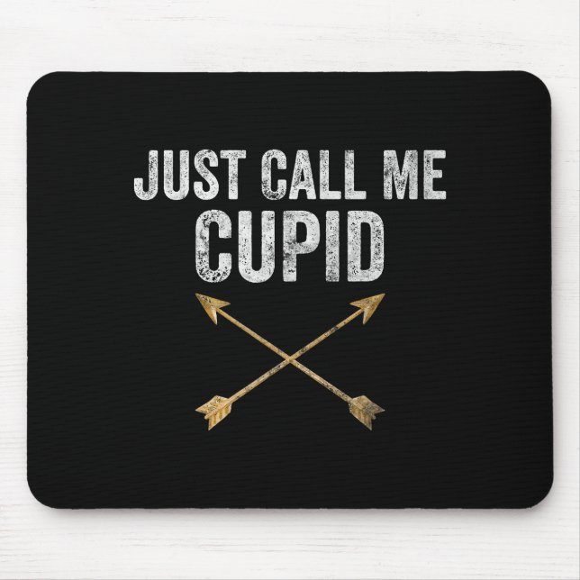 Just Call Me Cud Shirt Retro Arrow Valentine Day  Mouse Pad (Front)